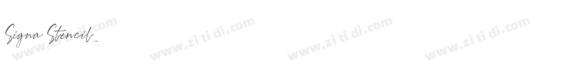 Signa Stencil字体转换